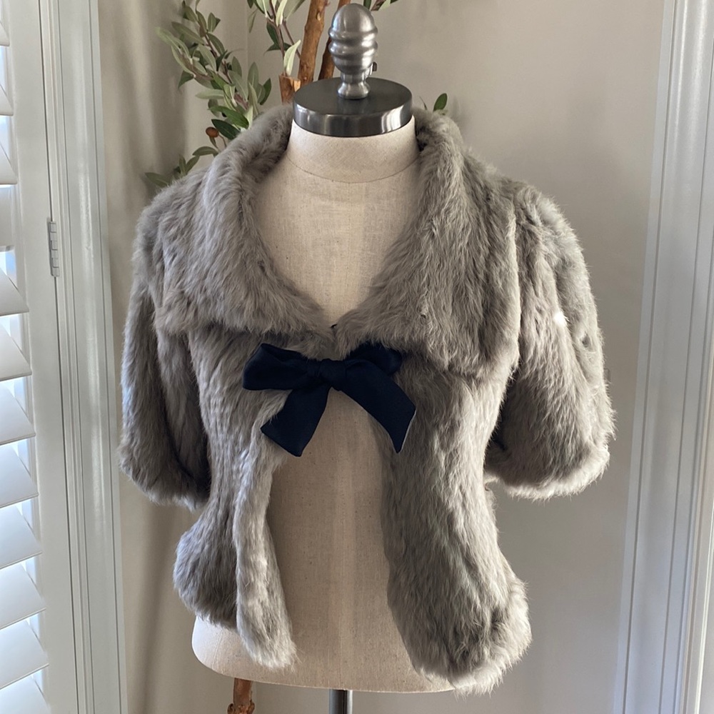 Burberry rabbit fur cap size 40